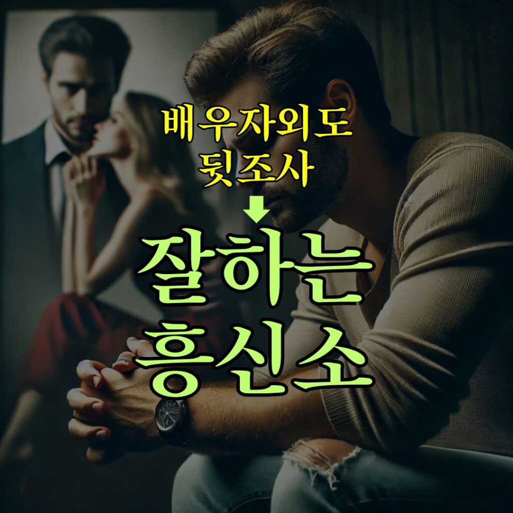 배우자외도 뒷조사 잘하는 흥신소